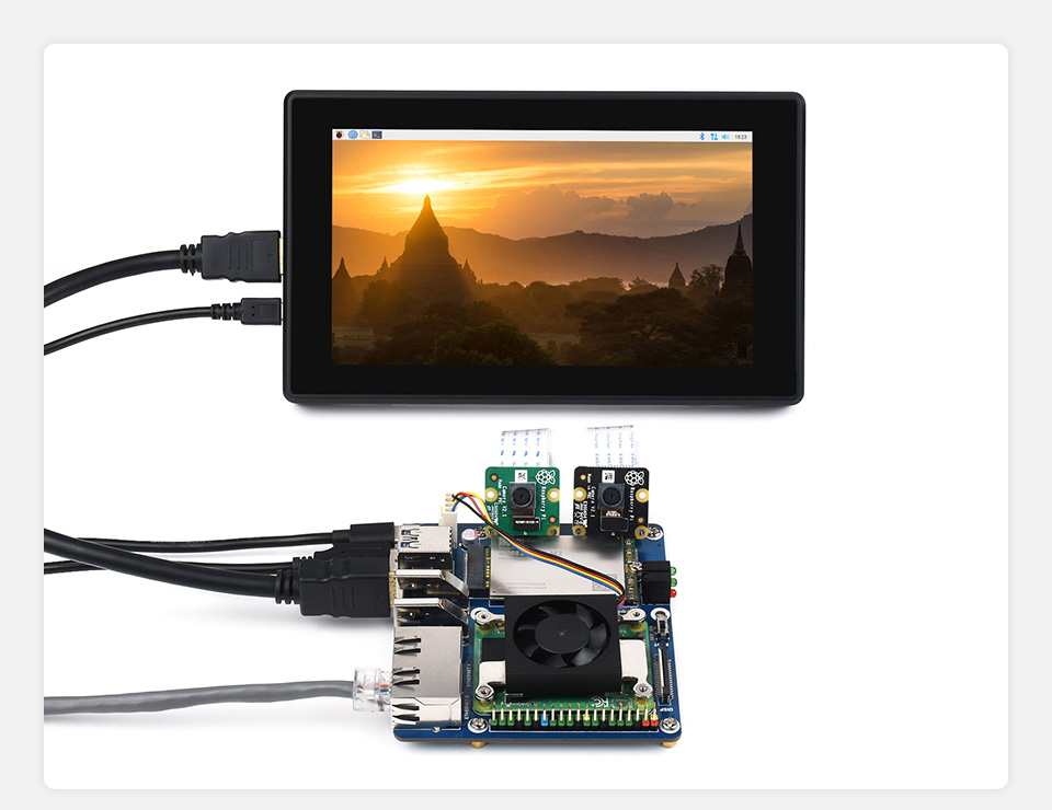 树莓派 CM4 双千兆网口 5G / 4G 扩展板应用示例