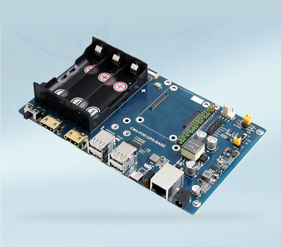 树莓派 CM4 PoE UPS 扩展板