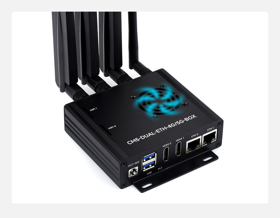 CM5 计算模块又网口主机配套散热风扇