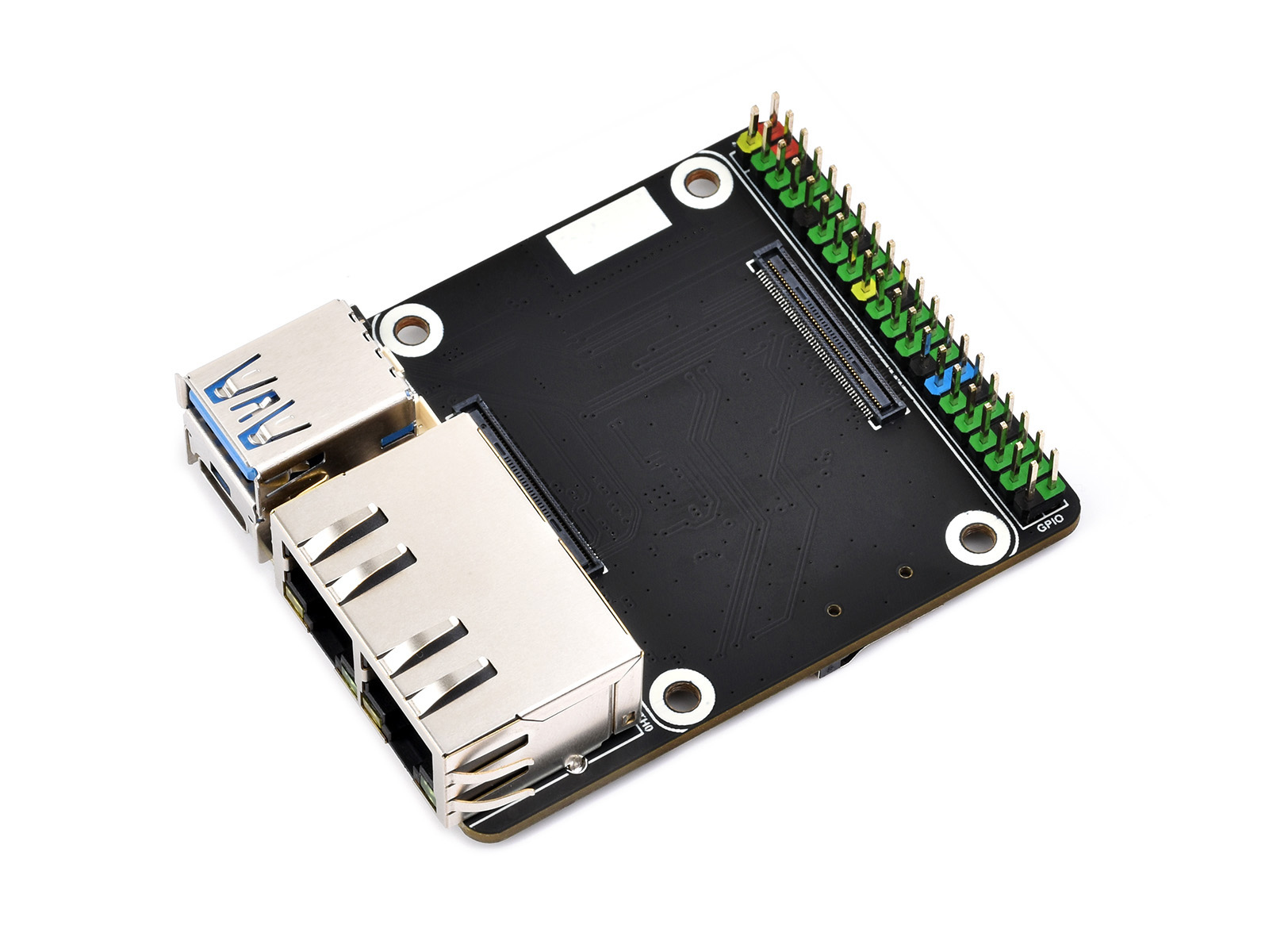 树莓派 CM5 双千兆网口小型迷你扩展板 适用于 Compute Module 5