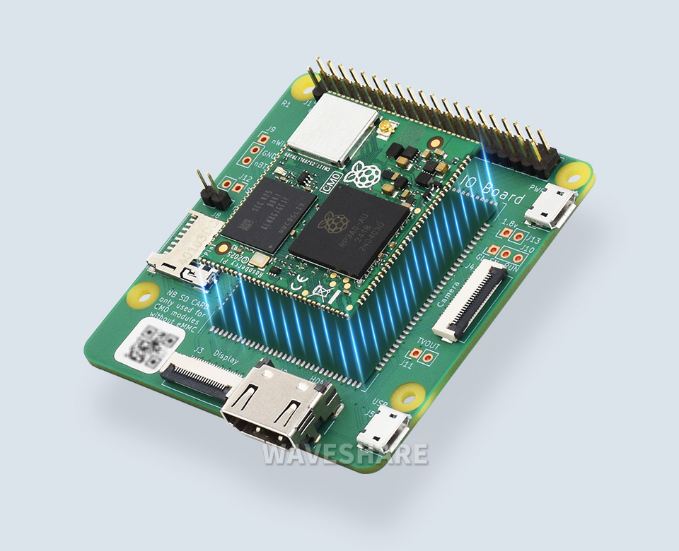 Compute-Module-0，集成电源，eMMC 和 WiFi 无线单元 精心考究的 Pinout，2 层板轻松应对