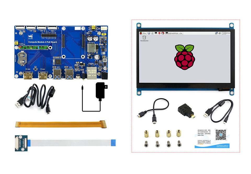 树莓派 Compute Module 4 计算模块配件包首图