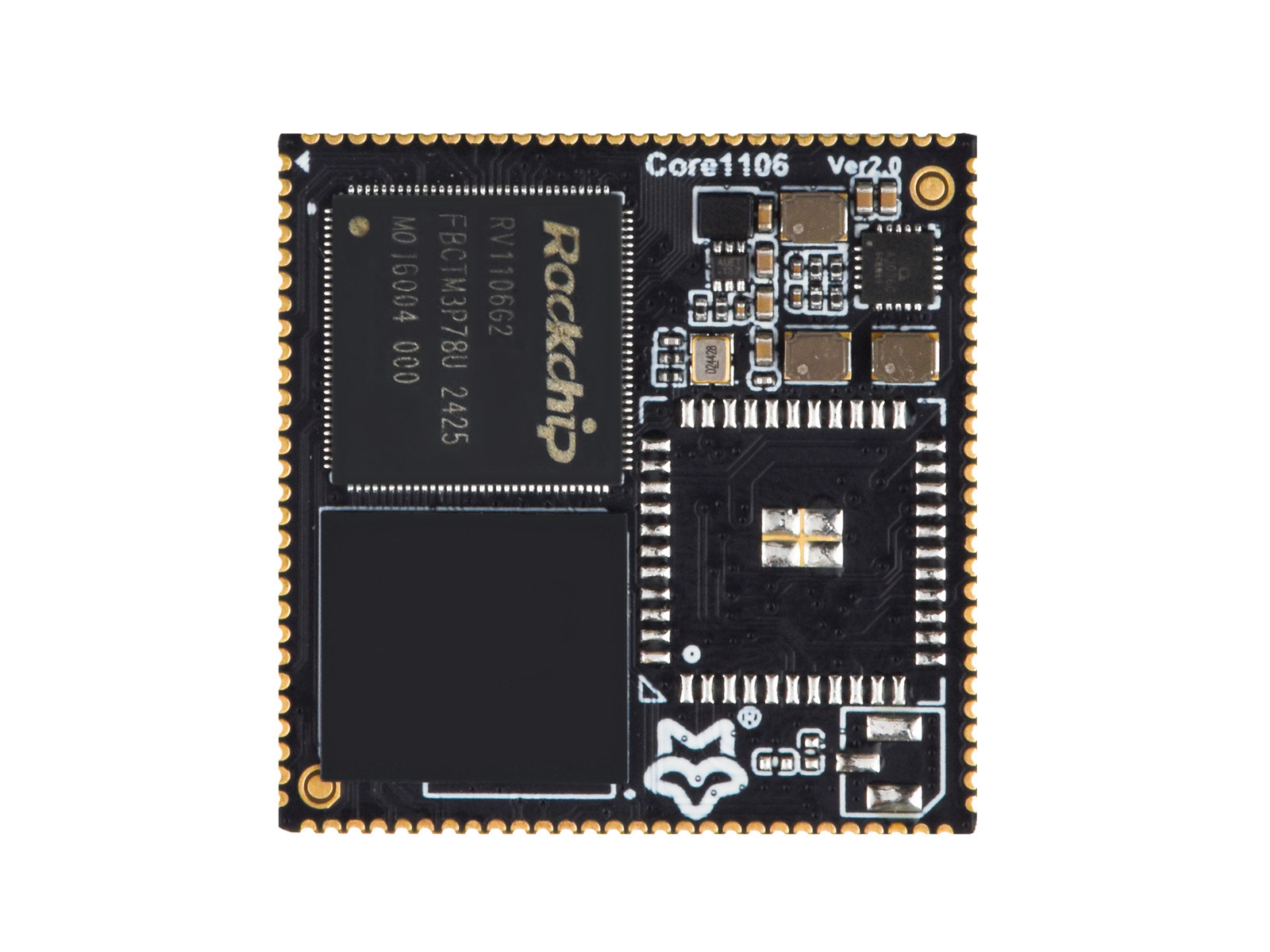 Core1106 幸狐 RV1106 核心板 0.5TOPS 算力 8G eMMC 集成 ARM Cortex-A7/RISC-V MCU/NPU/ISP 等处理器