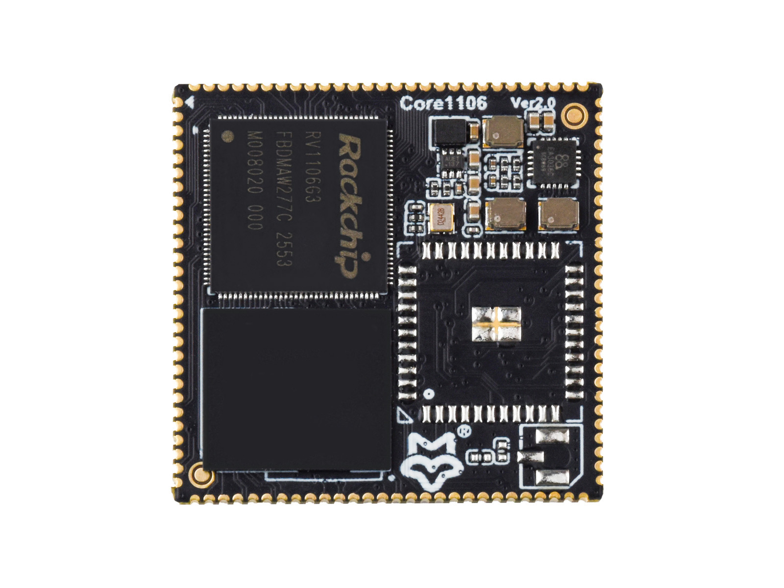 Core1106 幸狐 RV1106 核心板 1TOPS 算力 8G eMMC 集成 ARM Cortex-A7/RISC-V MCU/NPU/ISP 等处理器