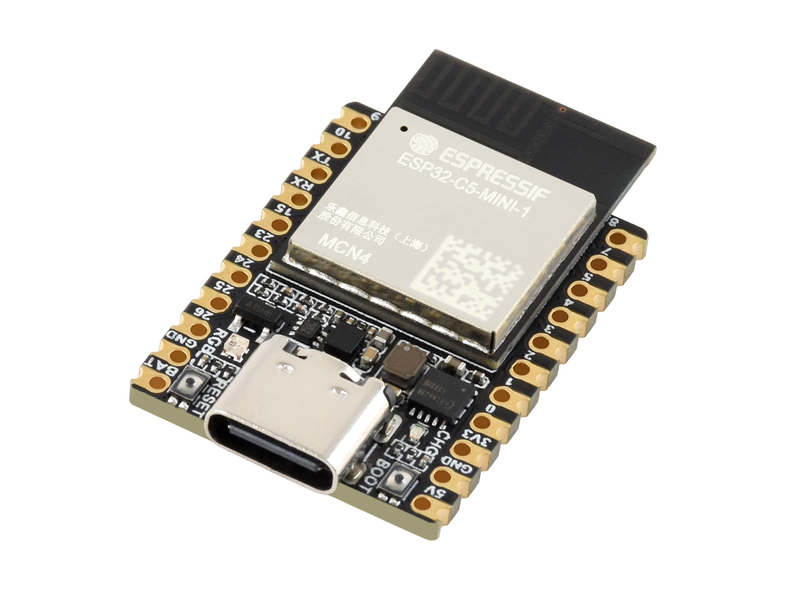 ESP32-C5双频Wi-Fi 6开发板 240MHz单核处理器 板载ESP32-C5-MINI-1系列模组