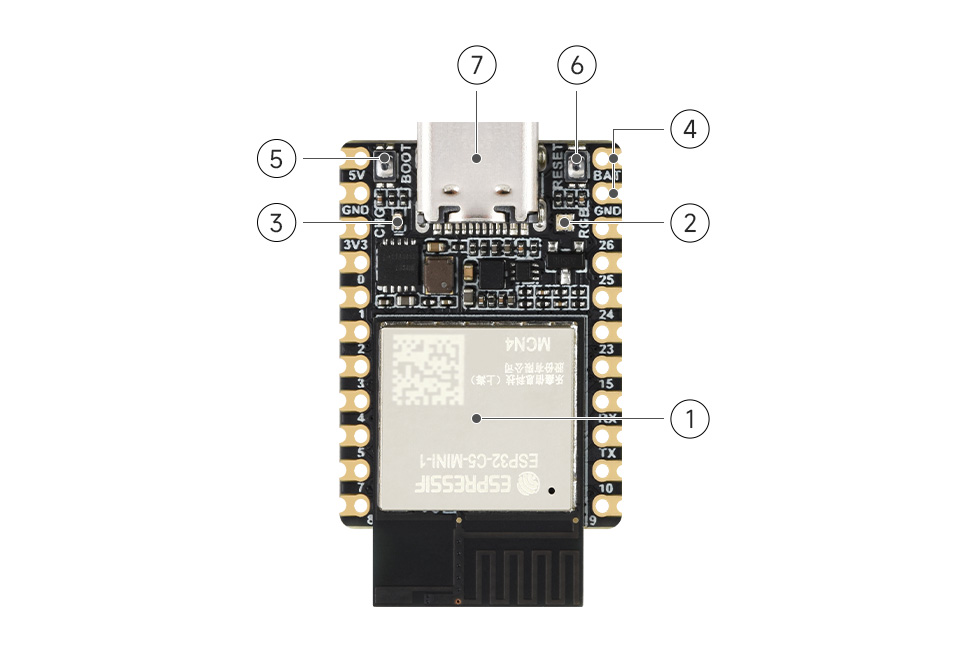微雪 ESP32-C5 微控制器 Wi-Fi 开发板资源简介