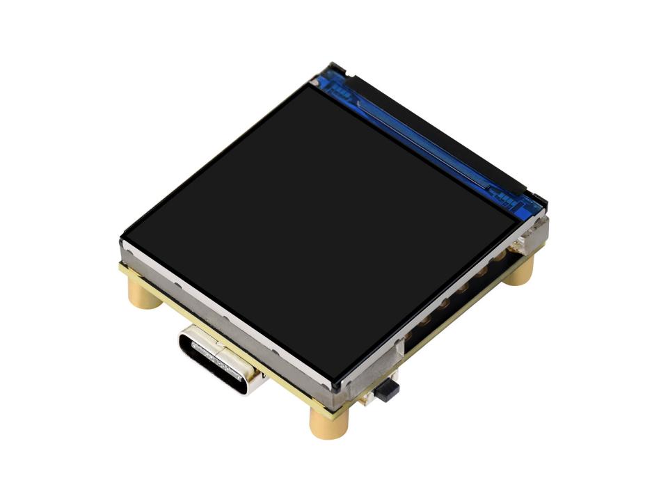 ESP32-C6 1.3 英寸 LCD 屏开发板俯视图