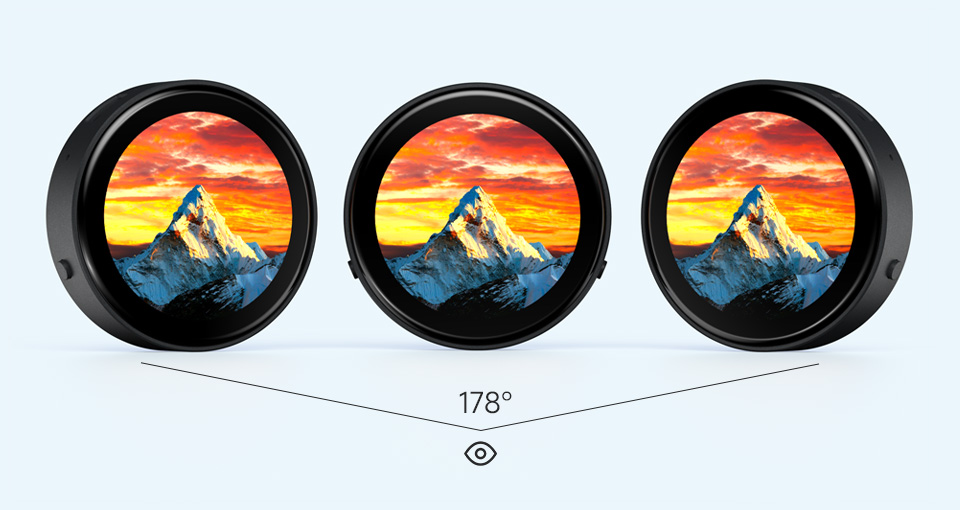 ESP32-C6 1.43 英寸电容触控屏开发板 178° 广视角