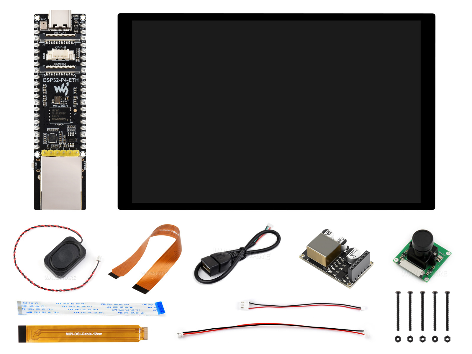 ESP32-P4 开发板 基于 ESP32-P4 的高性能开发板 带 RJ45 百兆网口 支持小智 AI deepseek 带 PoE 模块