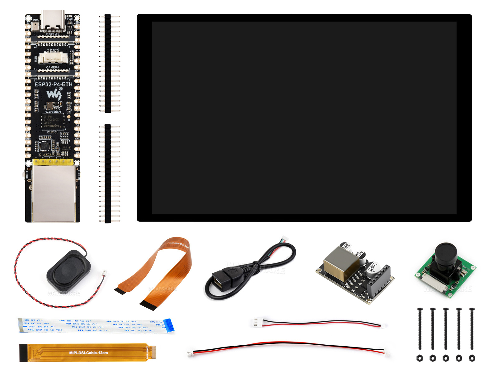ESP32-P4 开发板 基于 ESP32-P4 的高性能开发板 带 RJ45 百兆网口 支持小智 AI deepseek 带 PoE 模块