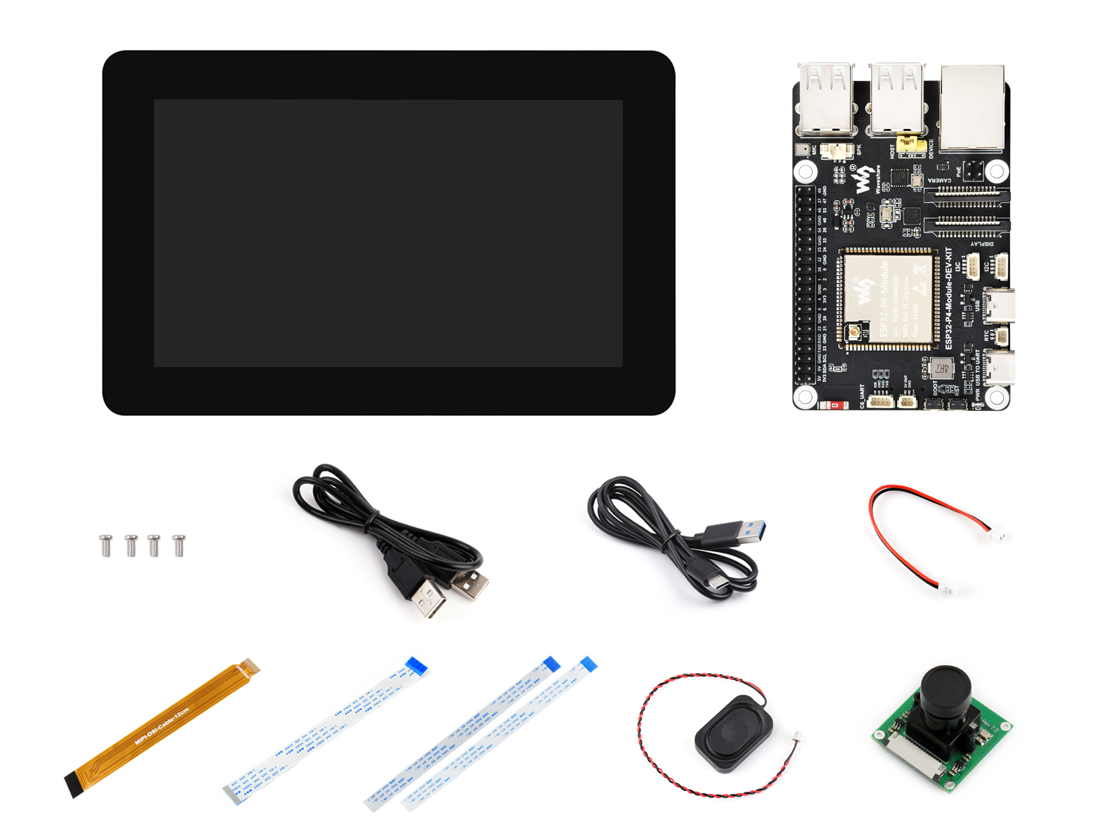 ESP32-P4-Module 开发板 基于 ESP32-P4 和 ESP32-C6 的高性能开发板 支持 Wi-Fi6 和 Bluetooth5/BLE 开发板套餐B