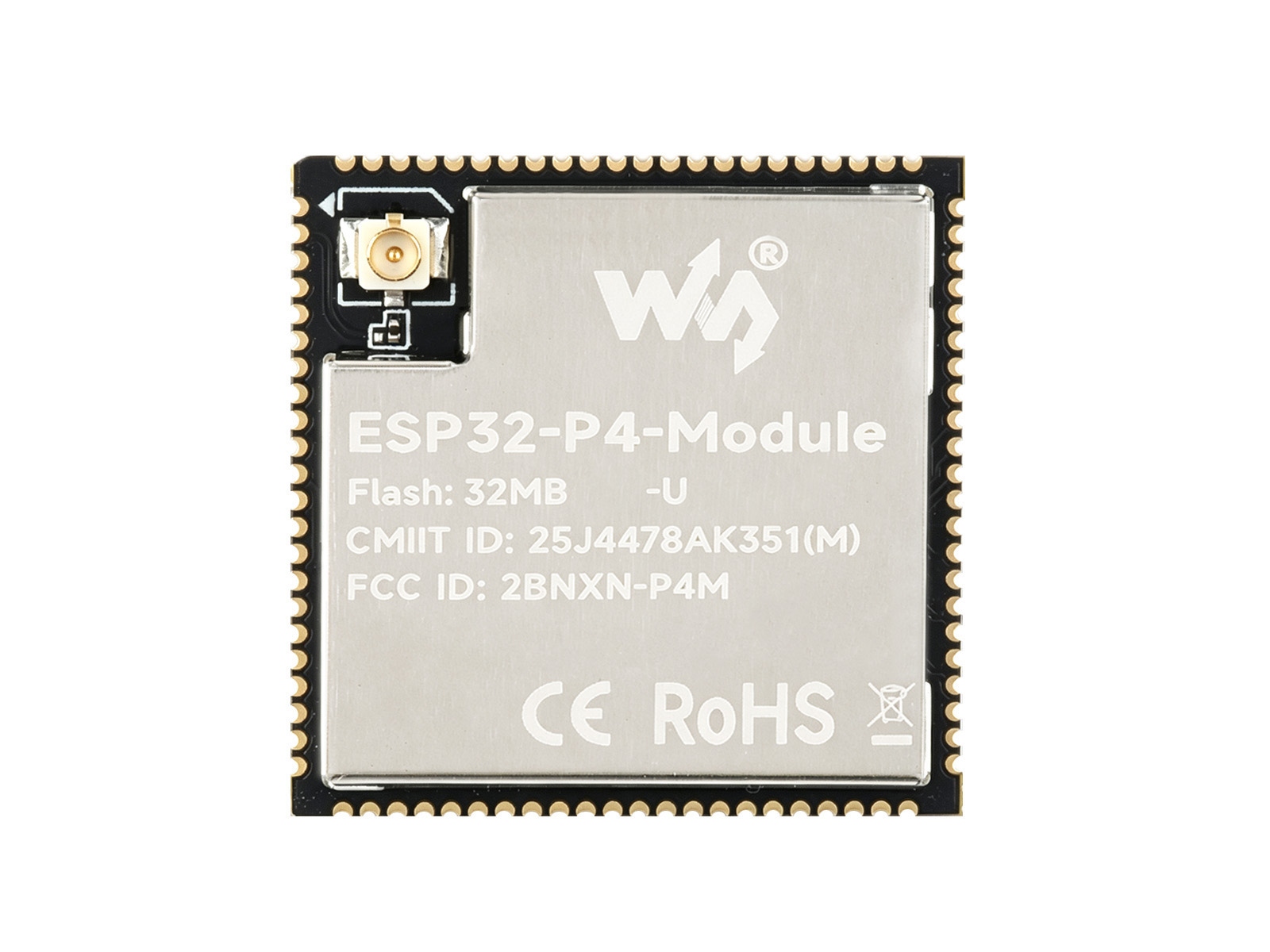 ESP32-P4-Module 模组 基于 ESP32-P4 和 ESP32-C6 双芯片架构  支持 2.4GHz Wi-Fi、Bluetooth 5.3
