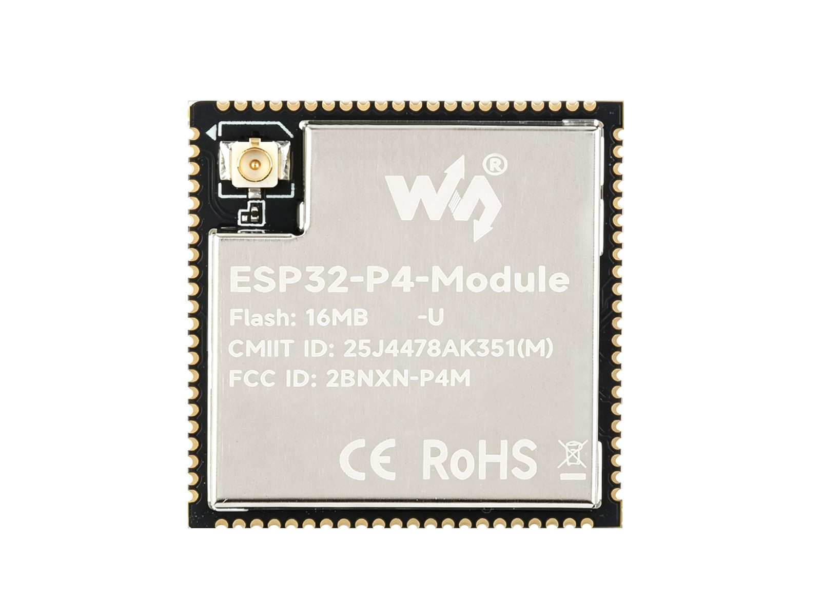 ESP32-P4-Module 模组 基于 ESP32-P4 和 ESP32-C6 双芯片架构  支持 2.4GHz Wi-Fi、Bluetooth 5.3