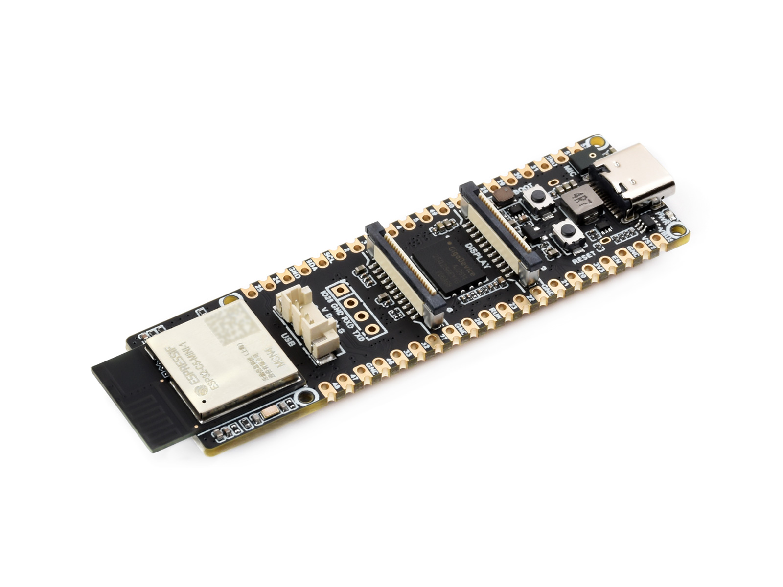 ESP32-P4 双核RISC-V开发板 集成ESP32-C5 板载天线 支持2.4G&5G Wi-Fi 6 安全加密 AI语音交互