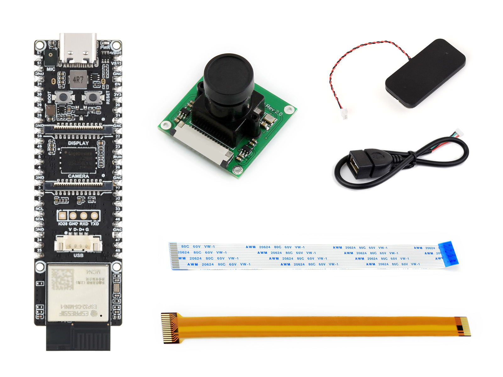 ESP32-P4 双核RISC-V开发板 集成ESP32-C5 板载天线 支持2.4G&5G Wi-Fi 6 安全加密 AI语音交互