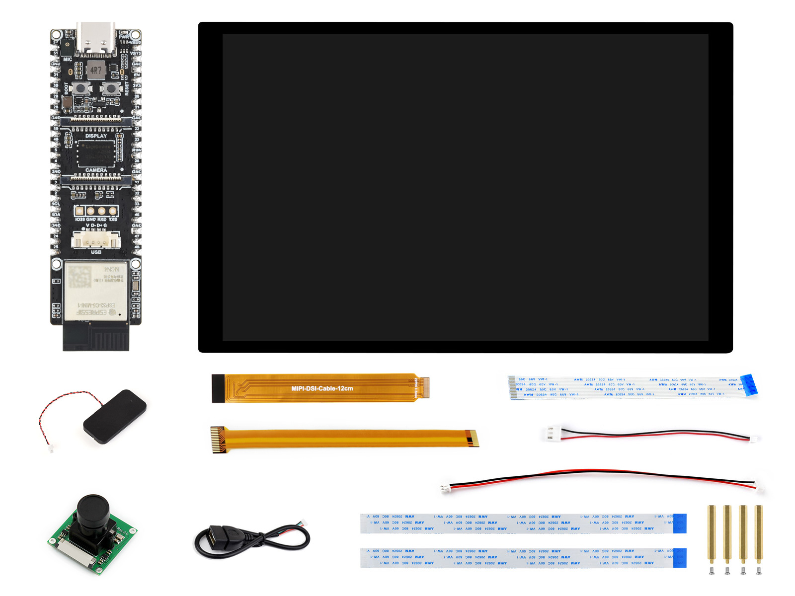 ESP32-P4 双核RISC-V开发板 集成ESP32-C5 板载天线 支持2.4G&5G Wi-Fi 6 安全加密 AI语音交互