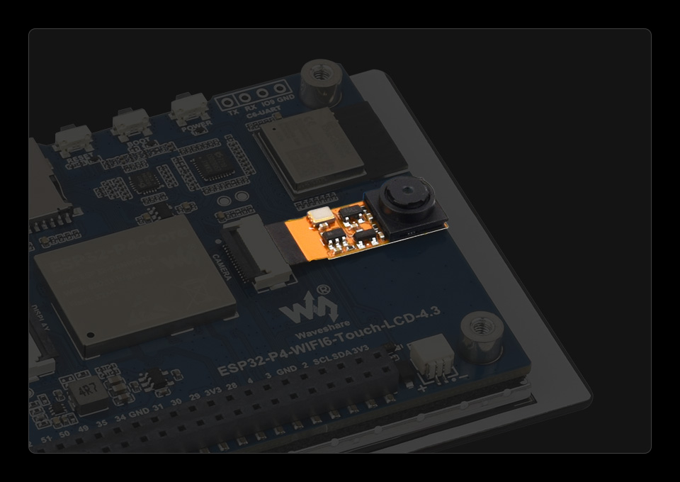 ESP32-P4-WIFI6 4.3 英寸触摸屏开发板支持扩展多种外设