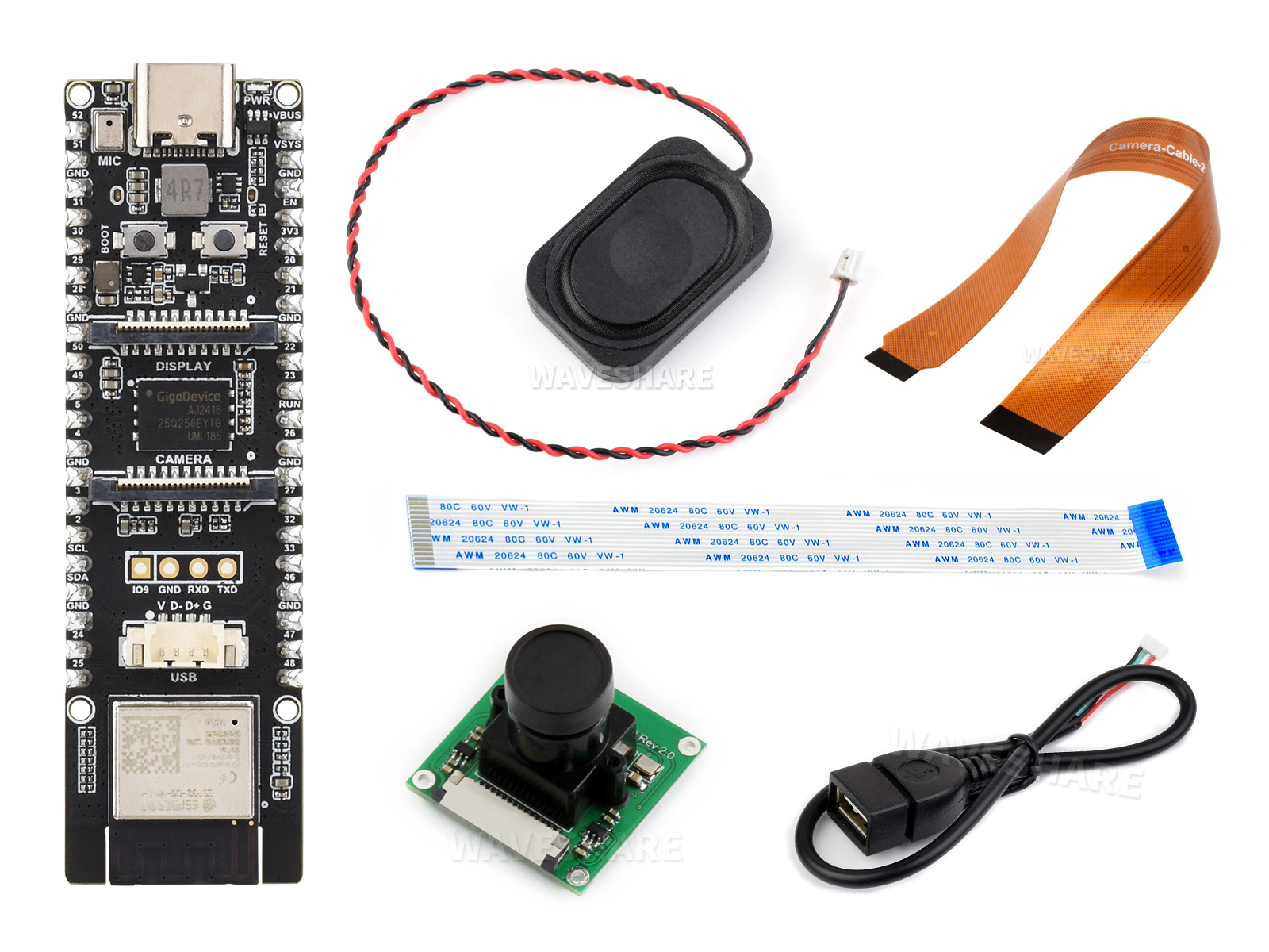 ESP32-P4 开发板 基于 ESP32-P4 和 ESP32-C6 的高性能开发板 支持 Wi-Fi6 和 Bluetooth5/BLE 5 支持小智 AI deepseek
