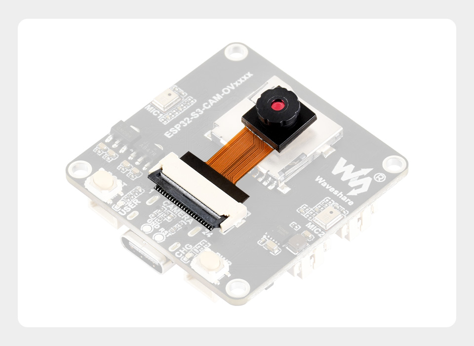 ESP32-S3 AI 摄像头开发板板载 24PIN 标准 DVP 摄像头接口