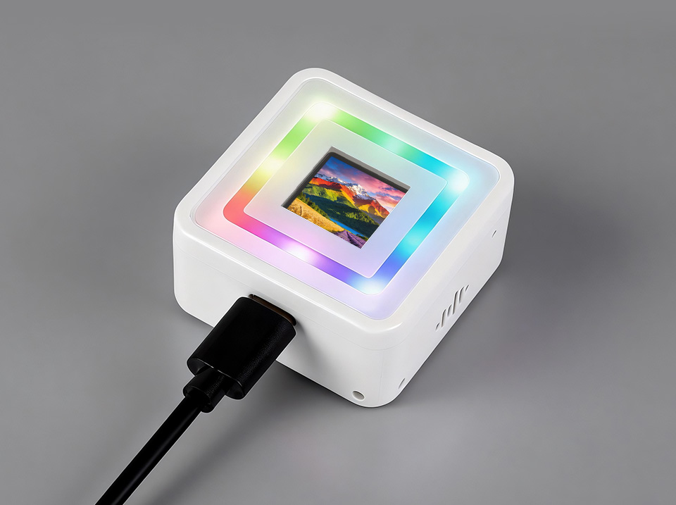 ESP32-S3 0.85英寸LCD屏开发板RGB 环绕灯效