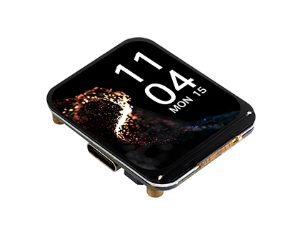 SP32-S3 1.69 英寸液晶开发板显示时间UI界面，手表类似