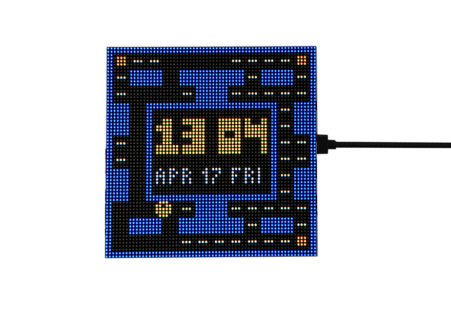 ESP32-S3-RGB-Matrix 驱动RGB屏显示时间效果