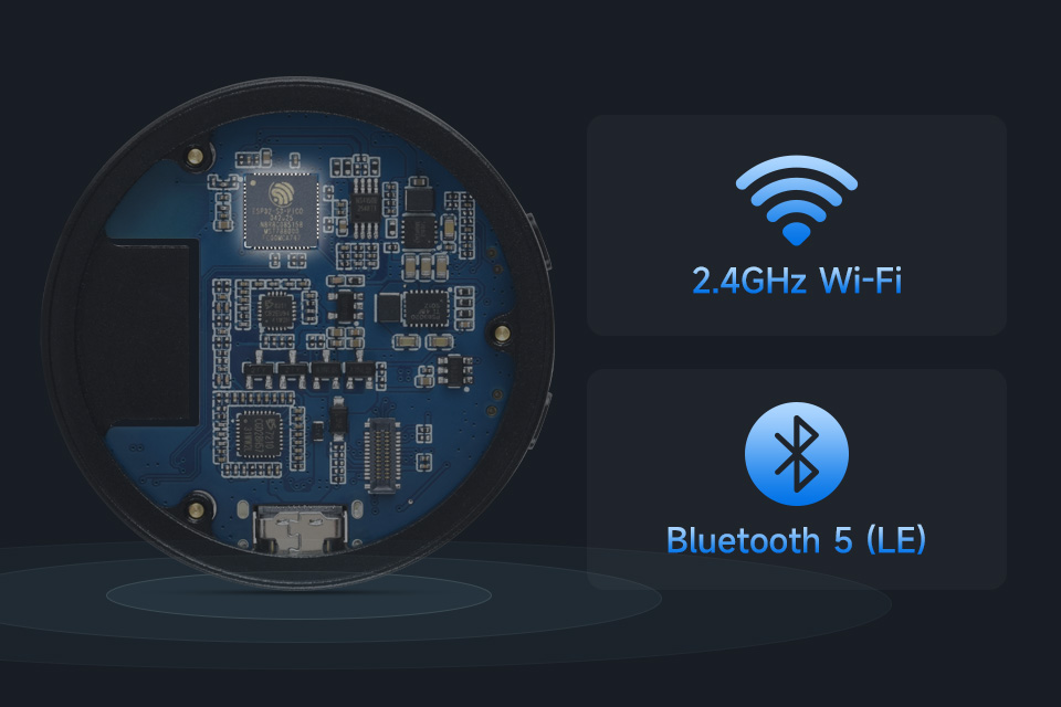 ESP32-S3 1.43 英寸电容触控屏开发板板载 2.4GHz Wi-Fi 和 Bluetooth 5 LE