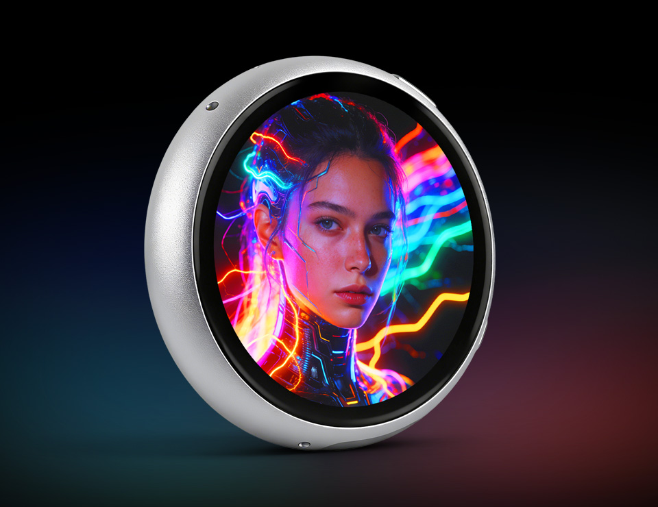  ESP32-S3 1.75 英寸电容触控屏开发板采用 AMOLED 屏幕，拥有更为精准的控光能力，呈现出更细腻的色彩和更多的细节，影像画面更为生动