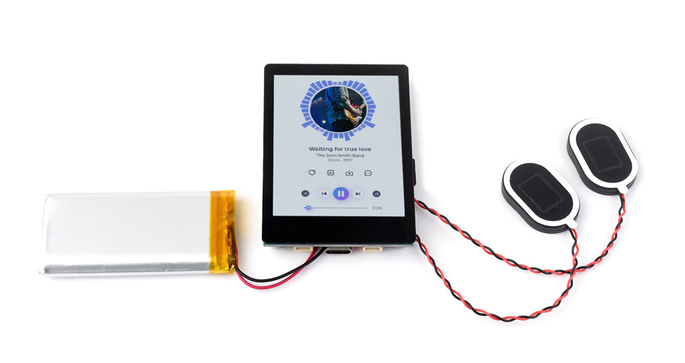 ESP32-S3 2.8 英寸电容触控屏开发板应用示例，接通RTC电池和2030喇叭