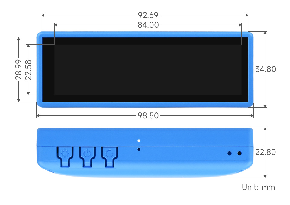ESP32-S3-Touch-LCD-3.49 带聚合物锂电池