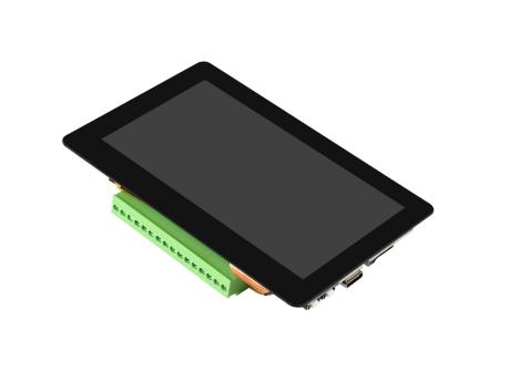 ESP32-S3 4.3 英寸电容触控屏开发板俯视图，黑屏状态