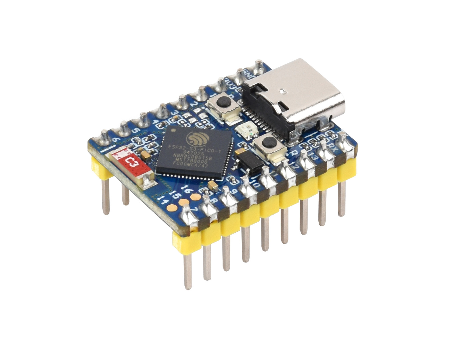 ESP32-S3 迷你开发板 基于 ESP32-S3 双核处理器 240MHz 运行频率 2.4GHz Wi-Fi 和 蓝牙 5