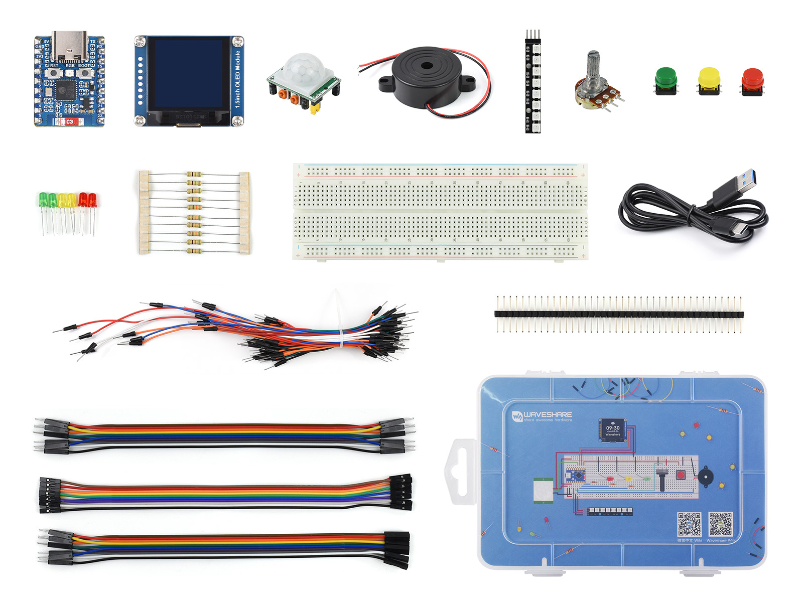 ESP32-S3/C6/C3 系列基础套餐 提供完善的教程资料 快速入门 Arduino、MicroPython 和 ESP-IDF 编程