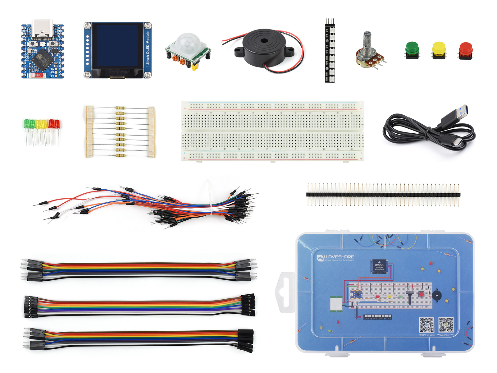 ESP32-S3/C6/C3 系列基础套餐 提供完善的教程资料 快速入门 Arduino、MicroPython 和 ESP-IDF 编程
