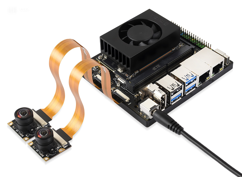 JETSON-ORIN-IO-BASE-B扩展两路 CSI 接口，适用于人脸识别、道路标识、线识别和车牌识别