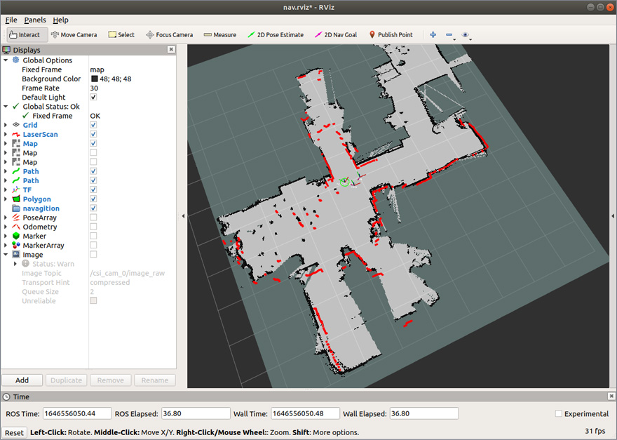 JetBot ROS AI 智能机器人单点导航