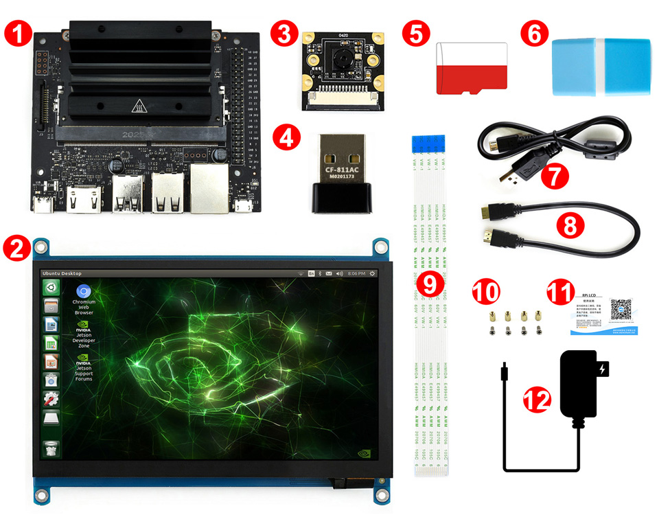 英伟达 NVIDIA Jetson Nano Developer Kit 简化版本接口说明
