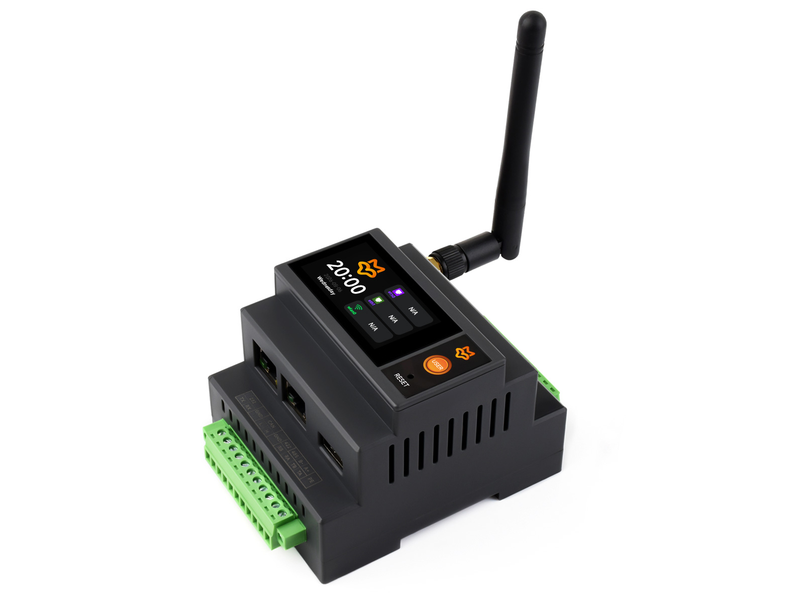 Luckfox Lyra PLC 可编程逻辑控制器 含PoE模块 RK3506B 三核A7 1.9寸LCD触摸屏 双百兆网口