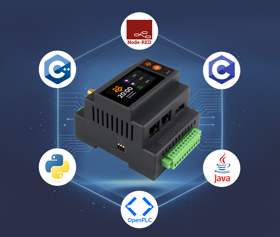 Luckfox Lyra PLC 支持 Linux 系统及开发语言 Python Java C++ Node-RED 等生态