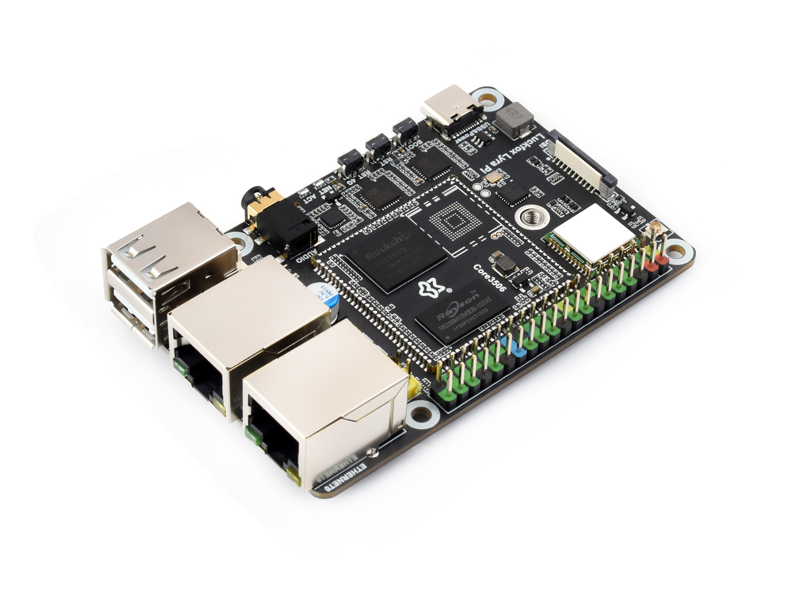 Luckfox Lyra Pi 基于幸狐 Core3506 系列模块 微型 Linux 开发板 集成三核 Arm Cortex-A7 与 Arm Cortex-M0 处理器
