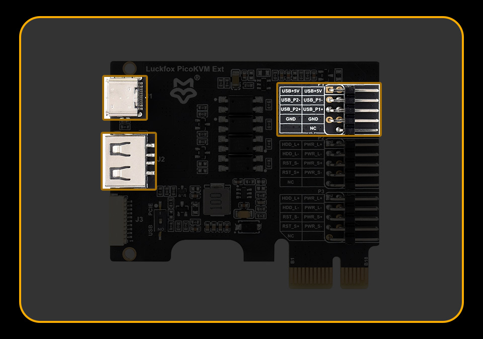 Luckfox PicoKVM 拓展板引出主板 USB 接口