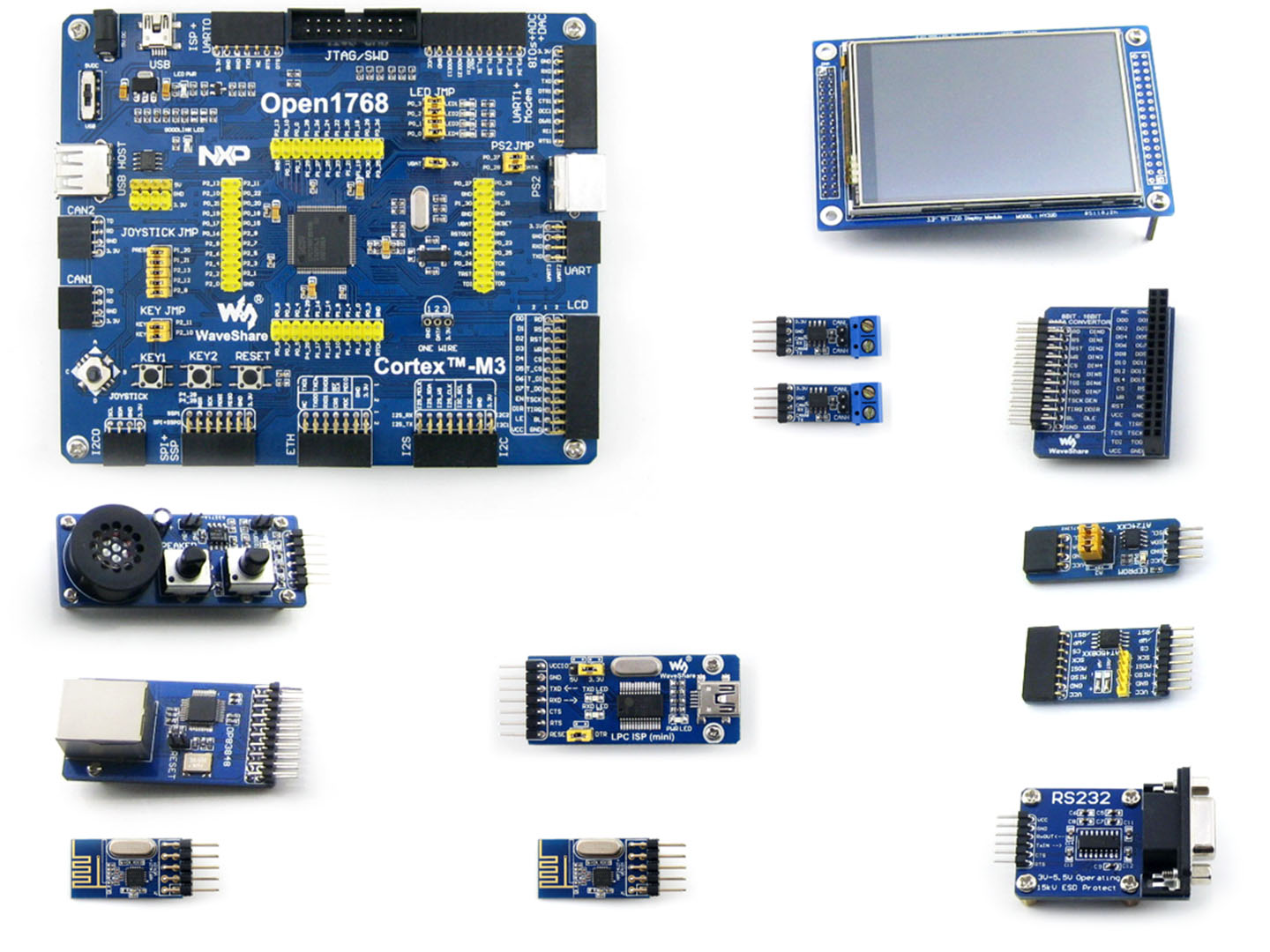 LPC1768FBD100开发板 学习板 套餐B 含9款模块
