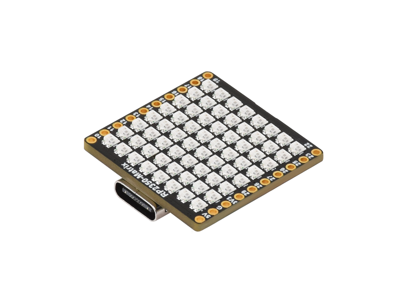 RP2350 微型开发板 双核双架构 板载陀螺仪六轴传感器  板载 8 × 8 RGB LED 矩阵 可显示炫酷的灯光效果 pico2