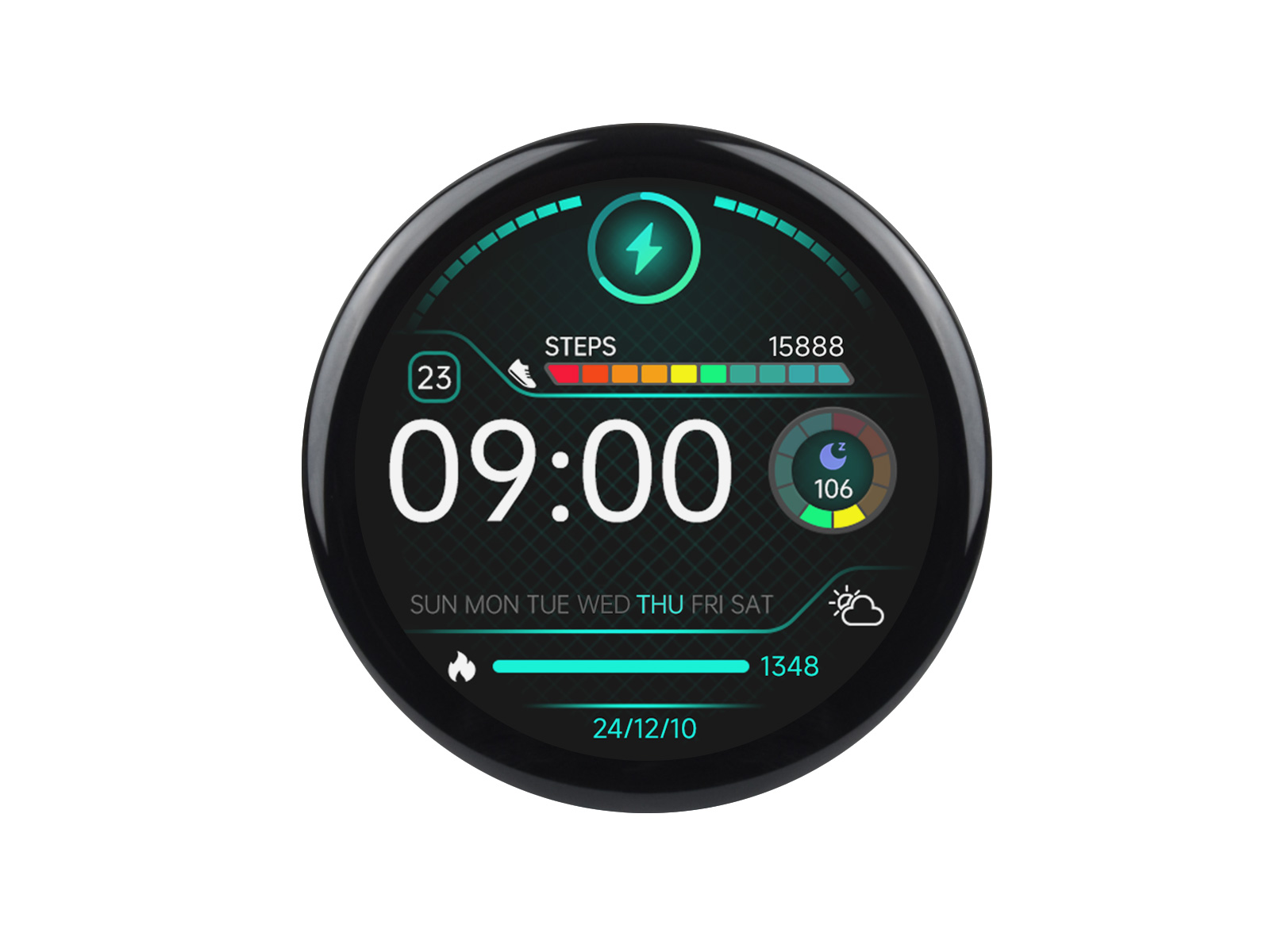 RP2350 高性能微控制器开发板 搭载 1.46寸圆形屏触控屏开发板 412×412 分辨率 65K 彩色