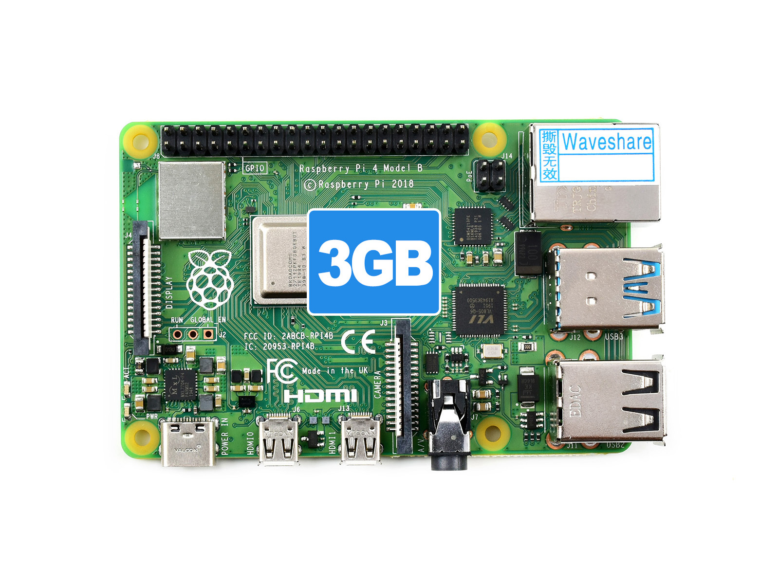 Raspberry Pi 4 Model B 3GB 树莓派4代B型