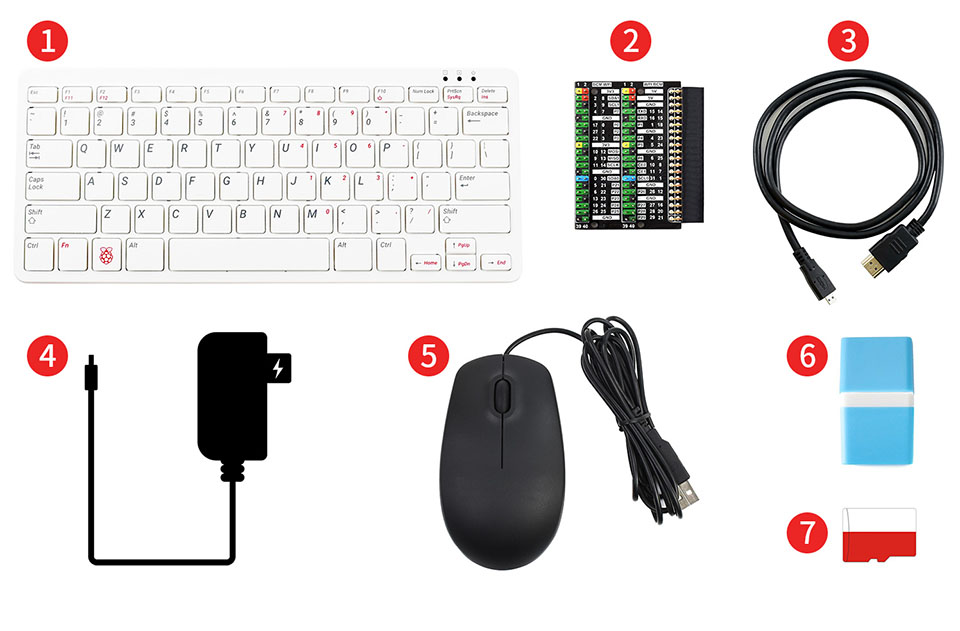 树莓派Raspberry Pi 400键盘型主板微雪套餐配置清单