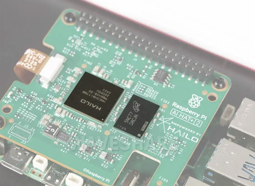 Raspberry Pi 官方设计的人工智能扩展板板载内存 独立运算