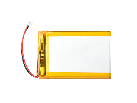 ESP32-S3 7 英寸电容触控屏开发板俯视图，3.7V 1500mA 锂电池