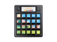 Waveshare MK20 多功能 AI 语音控制面板 20个 0.85 英寸机械 LCD 按键 2.8 英寸副屏 高精度双旋钮 Linux + QMK 双系统架构 支持Aida64 小智 AI deepseek