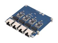 PCIe 转 4 通道网口转接板 PI5 专用转接板 支持 Raspberry Pi OS 免驱动 即插即用